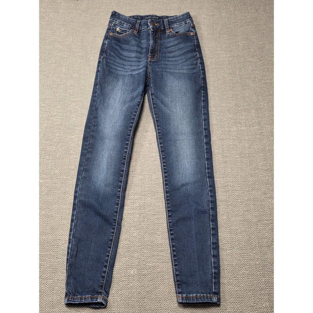 Aeropostale Womens High Rise Curvy Jegging Jeans Dark Wash Sizeā 0 Reg